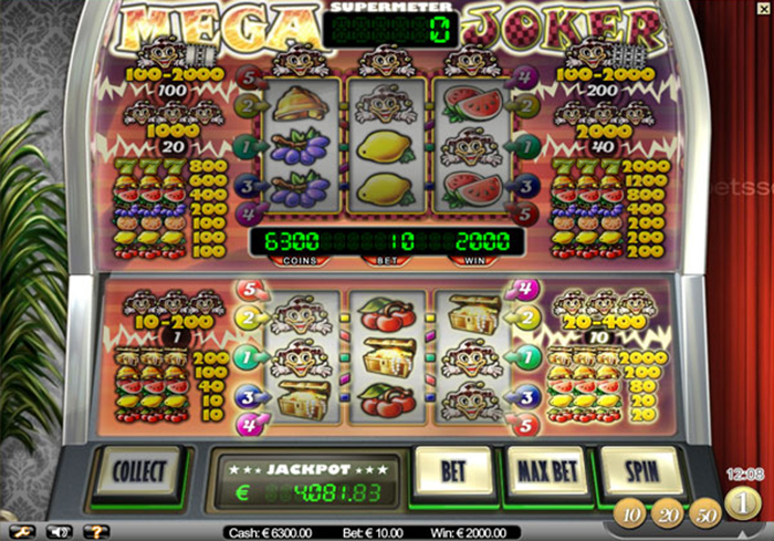 tema de tragaperras mega joker