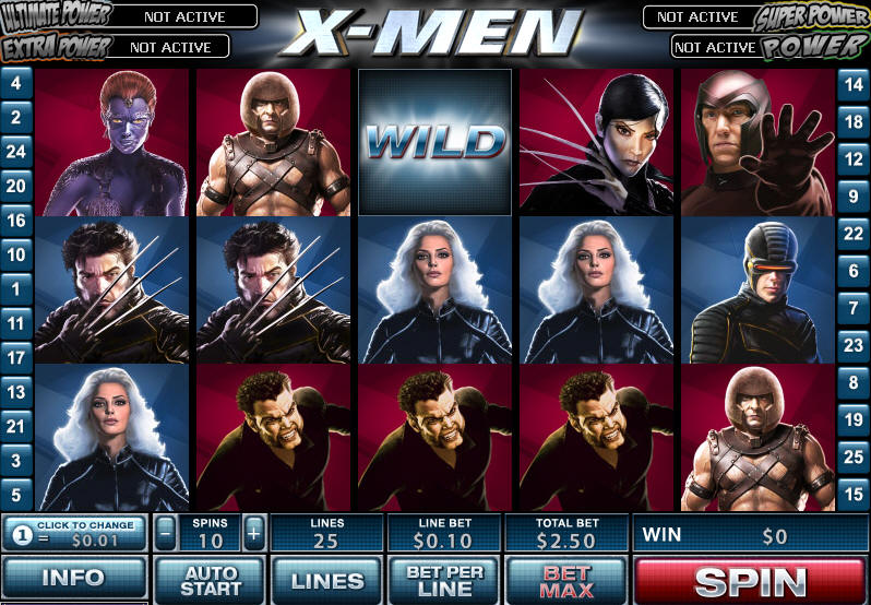 tema de tragaperras X-Men