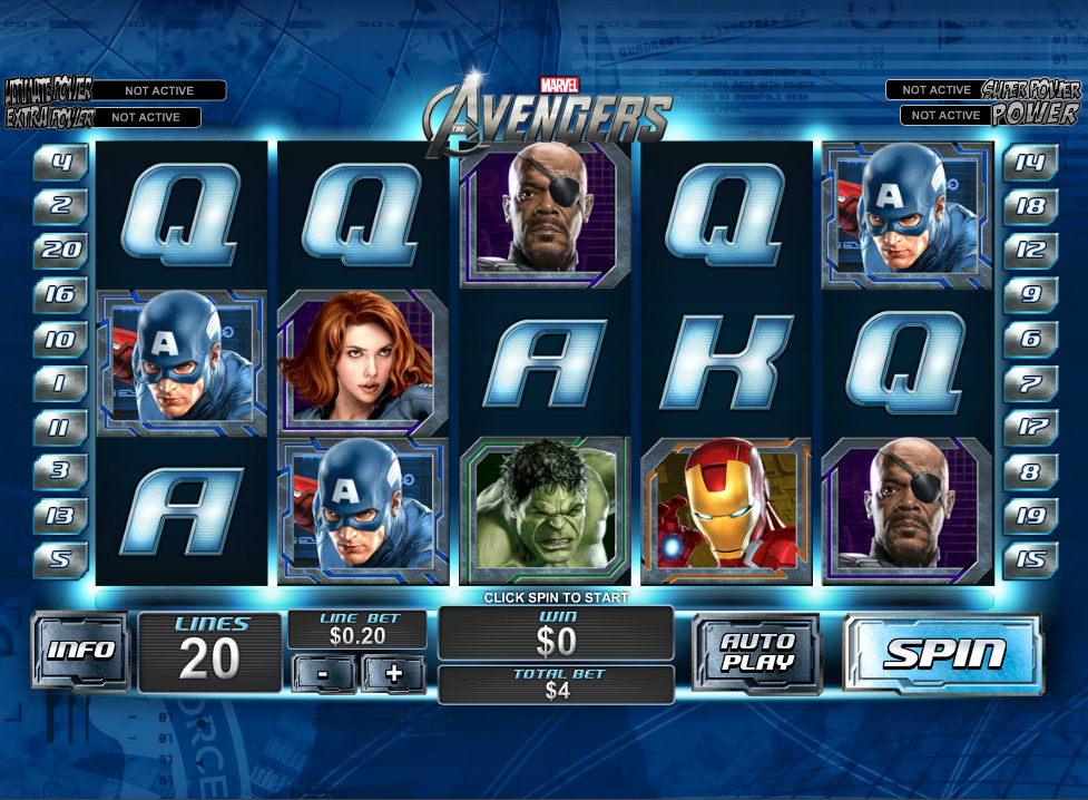 juego de tragaperras the avengers