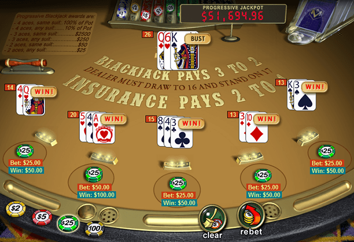 blackjack progressivo de playtech