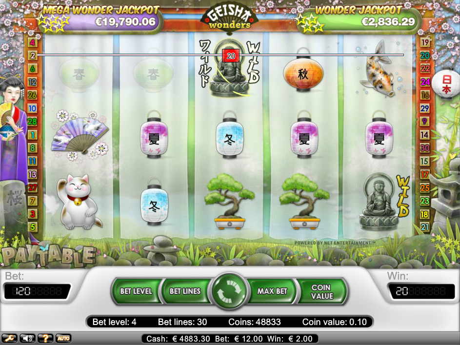 tragaperras con jackpot progresivo geisha wonders