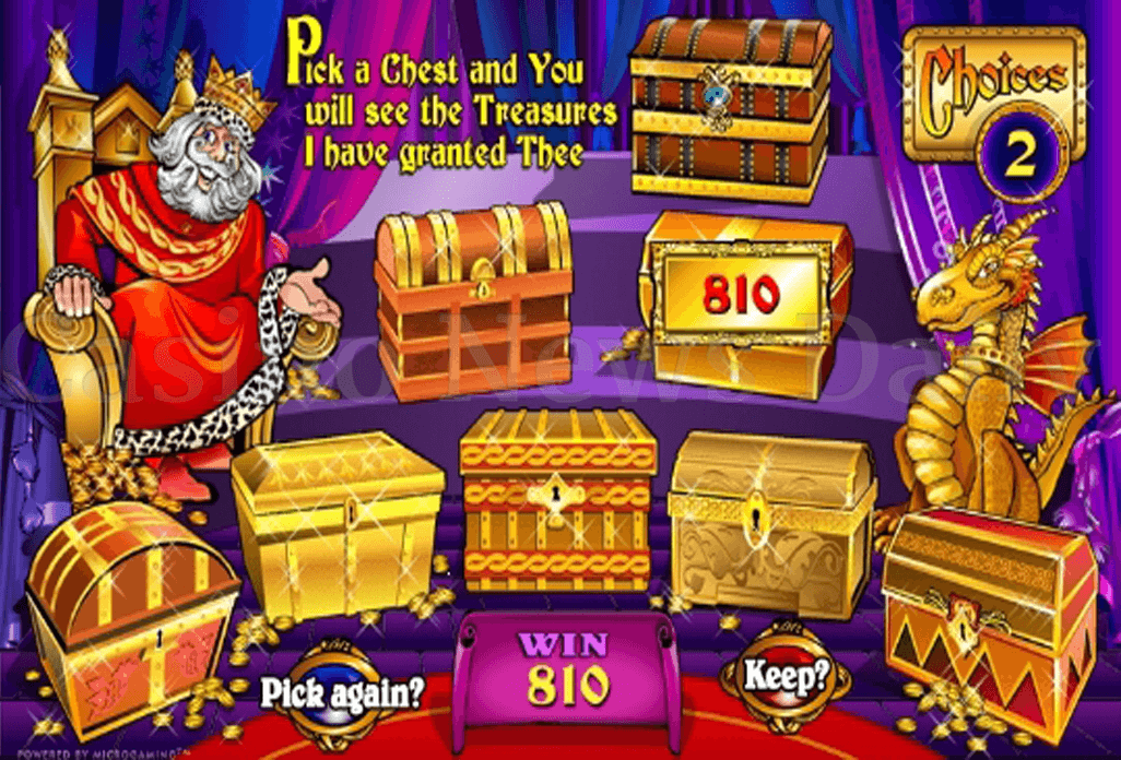 Juego de Bonificación de tragaperras king cashalot