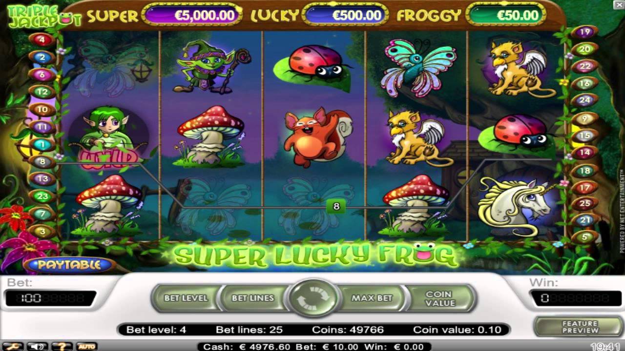tema de tragaperras super lucky frog