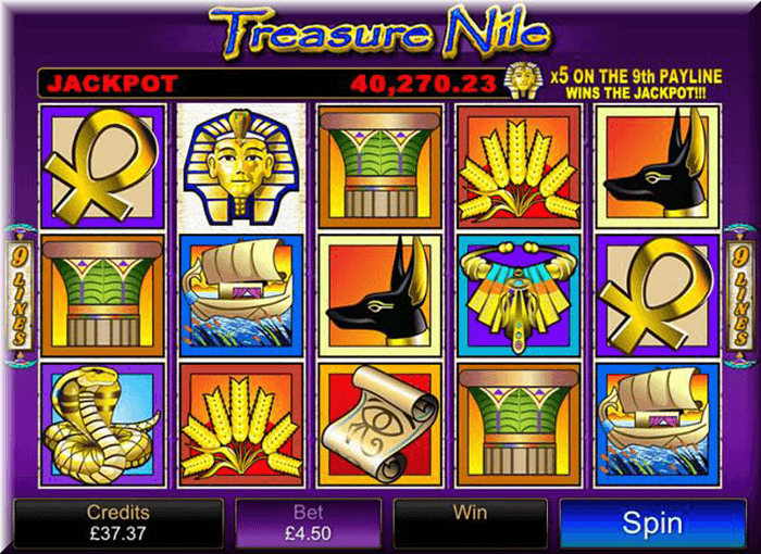 tema de tragaperras treasure nile