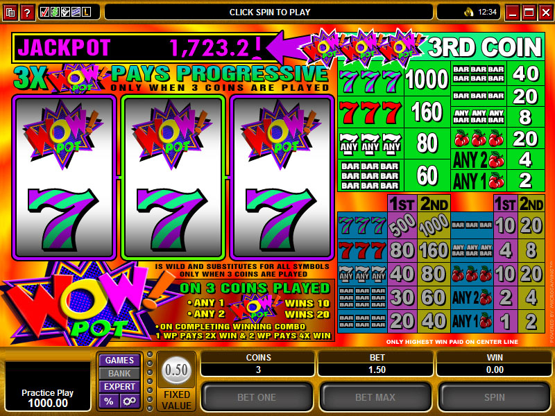 tema de tragamonedas wow pot