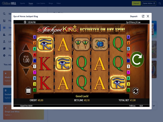 William Hill Casino 27.05.2022. Game 1 