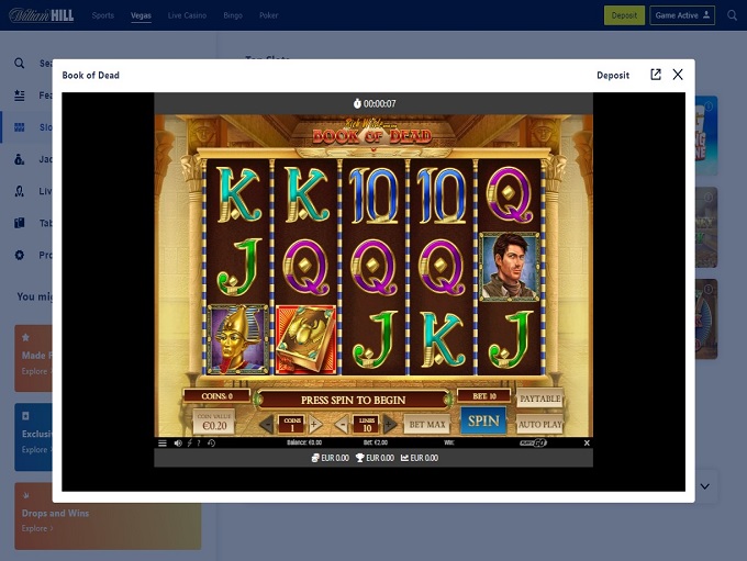 William Hill Casino 27.05.2022. Game 2 