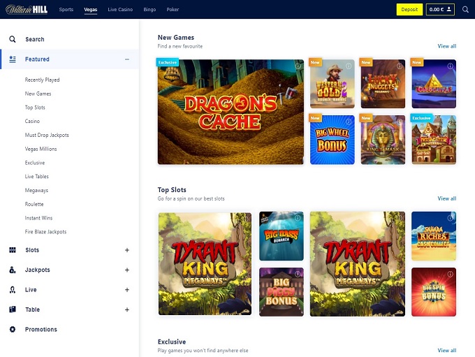 William Hill Casino 27.05.2022. lobby 