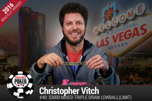 Christopher Vitch gana el $2,500 Mixed Triple Draw Lowball (Limit) de las WSOP 2016