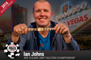 Ian Johns Gana el Campeonato Limit Hold’em de $10,000 de las WSOP 2016