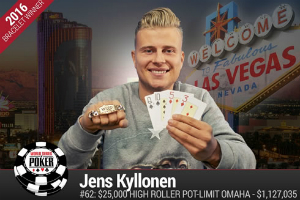 Jens Kyllonen Gana el Campeonato PLO High-Roller de $25K de las WSOP 2016