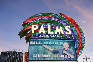La icónica marquesina del Palms Casino es retirada después de 17 años