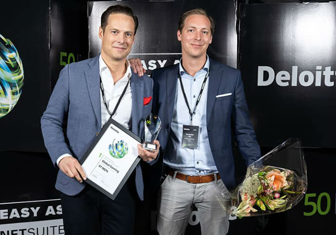 La compañía de juego Global Gaming lidera la lista sueca de Deloitte de las 50 compañías tecnológicas con mayor crecimiento