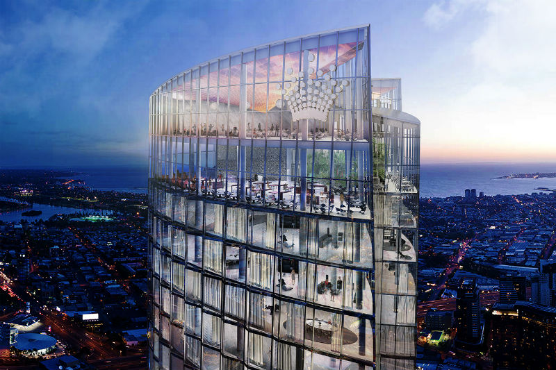 El operador de casino Crown reitera su compromiso con la construcción del rascacielos más alto de Australia