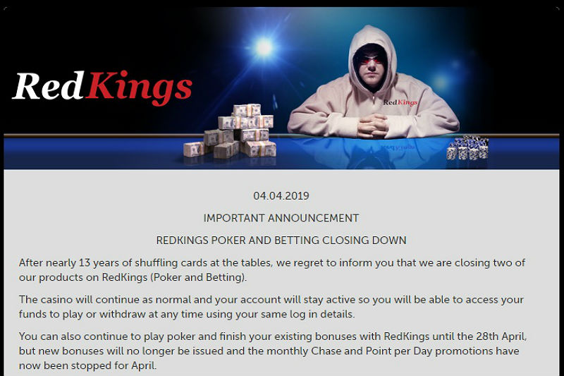 RedKings muerde el polvo con sus productos de apuestas y póquer online