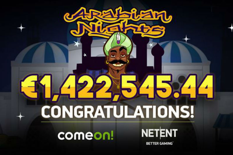 Un jugador sueco gana un jackpot de €1.4 millones en la tragaperras Arabian Nights de NetEnt