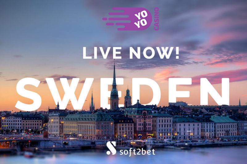 Soft2Bet ya en vivo en Suecia con YoYo Casino