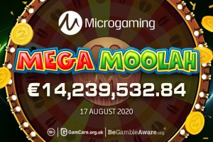 El jugador de LuckyCasino obtiene una ganancia de 14,2 millones de euros en Mega Moolah de Microgaming